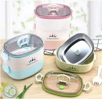 3 slāņu Bento Bērnu tiffin pusdienu kaste